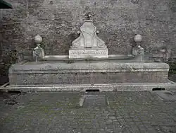 Bebedero afuera de la Puerta del Pueblo (Porta del Popolo)