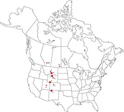 Localidades donde se han colectado fósiles.