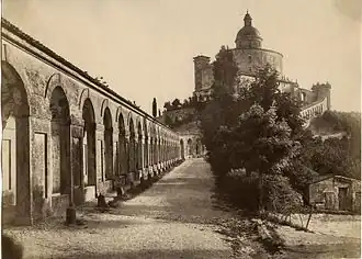 Pórtico y santuario de San Luca (foto antigua)