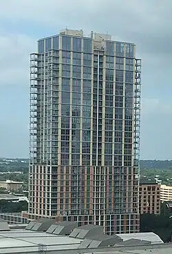 View of the Four Seasons Residences from the Hilton