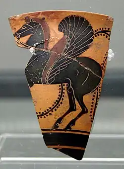 Cerámica ática de figuras negras, finales del siglo VI a. C.