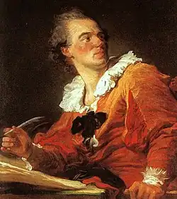 Inspiración o El escritor (posible autorretrato), 1769, París, Louvre