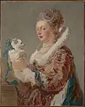 Mujer con perro, alrededor de 1769, Museo Metropolitano de Arte, Nueva York (37.118).