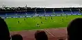 Laugardalsvöllur durante un partido del Fram Reykjavík.