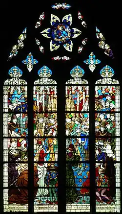 Coronación de Carlos VII en la catedral de Reims, de L. Jac-Galland.