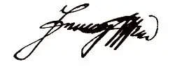 Firma de Francisco de Austria