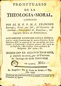 Edición del conocido tratado de teología moral de Francisco Larraga, editado y comercializado en exclusiva por el Hospital General de Pamplona