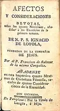Publicación piadosa de gran venta del jesuita Francisco de Salazar (Sin año)
