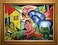 El sueño, de Franz Marc, 1912.