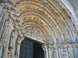 Puerta Dorada de la Catedral de Freiberg.