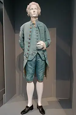 Traje con calzón (1765).