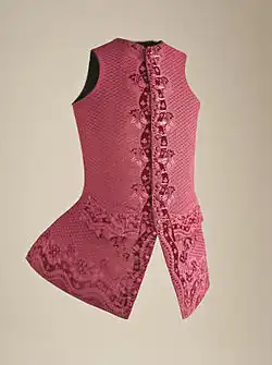 Chaleco francés de alrededor de 1750