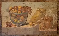 Fresco hallado en Pompeya.