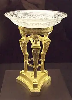 Frutero de Thomire de Estilo Imperio. Museo Arqueológico Nacional (España).