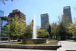 Vista hacia las Puertas del Golf (izq.: los edificios Plaza de los Ángeles y el residencial de Alberto Sartori)