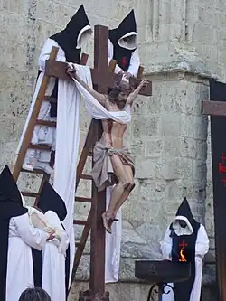 Colocación del sudario