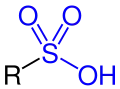 General structure of a sulfonic acid