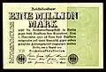1 millón de marcos (9 de agosto de 1923)
