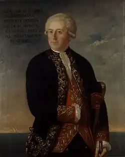 Su abuelo Gabriel de Aristizábal y Espinosa (Museo Naval de Madrid)