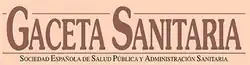 Cabecera de Gaceta Sanitaria.