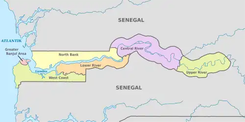 Áreas de Gobierno Local de Gambia