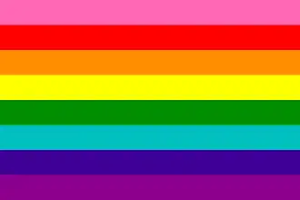 Bandera LGBT de ocho franjas (1978).