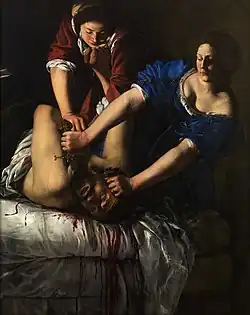 Judith decapitando a Holofernes, de Artemisia Gentileschi.