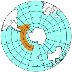 Distribución del pingüino papúa