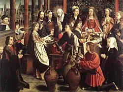 Bodas de Cana, c. 1500, Gerard David, Musée du Louvre, París