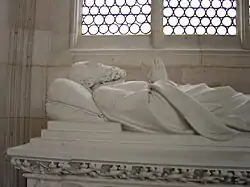 Detalle del yacente de Simon Moycet esculpido por Victor Huel en 1893.