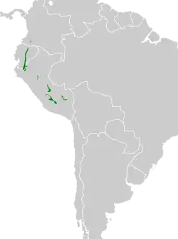 Distribución geográfica del mochuelo de Parker.