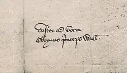 Firma de Carlos VI de Francia