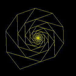 El triángulo áureo obtuso es el gnomon de un eneágono