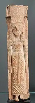 Placa votiva de terracota hecha a molde. Creta, (ca. 640 a. C.)