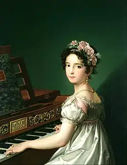 Manuela González Velázquez tocando el piano (c. 1820). Museo Lázaro Galdiano.