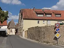 Gossmanndorf, vista en la calle: Zielweg-Zehnhofstrasse