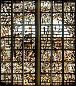 Ventana ahora en Janskerk (Gouda), obra de Thibaut