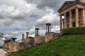 Vista lateral (desde el suroeste)