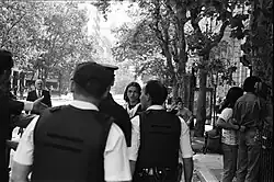 Grabois muy jóven en la inmediaciones de Plaza de Mayo en el 2001