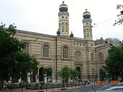 Sinagoga de Dohány en Budapest, 1854-1859.