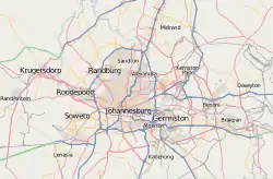 Soweto ubicada en Gran Johannesburgo