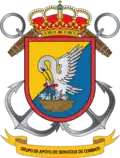 Emblema del Grupo de Apoyo de Servicios de Combate de la Brigada de Infantería de Marina "Tercio de Armada"