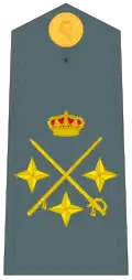 Divisa de teniente general (Guardia Civil)