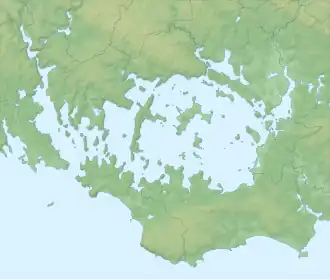 Localización en el golfo de Morbihan