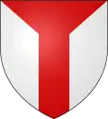 De plata adiestrado de gules