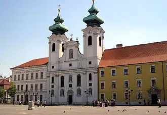 Iglesia benedictina de San Ignacio de Loyola en Győr
