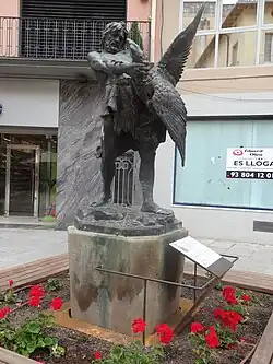 Hércules, plaza del Pilar, Igualada (1895).