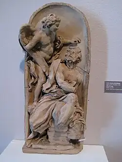 El profeta Habacuc y un ángel , copia del de Bernini.[9]​