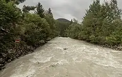 El rio Ötztaler Ache cerca Habichen