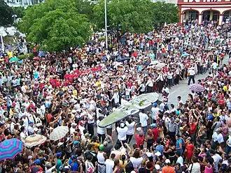 Desde uno de los balcones.